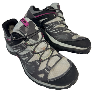 Salomon Hiking Trail Shoes Lace Up Walking Woman Lady Female Size 9